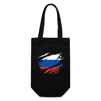 Russie Drapeau Russe - Sac à bouteille - noir - Devant