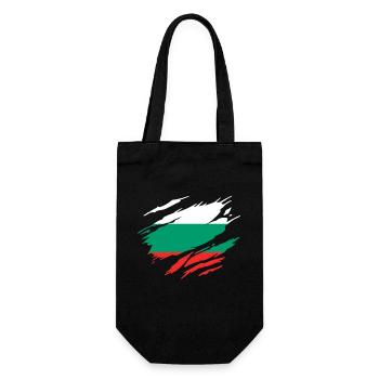 Bulgaria Bulgarian Flag - Gift Bag for Bottles - black - Front