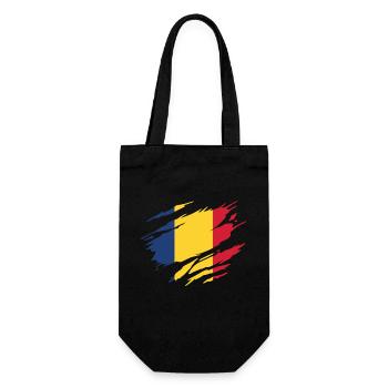 Roumanie Drapeau Roumain Roumaine - Sac à bouteille - noir - Devant