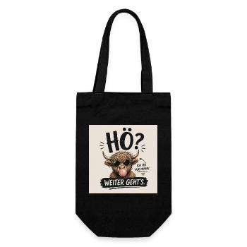 4BE94F53-F542-488C-82B8-4AA21F21DA8A - Geschenkbeutel für Flaschen - Schwarz - Vorne