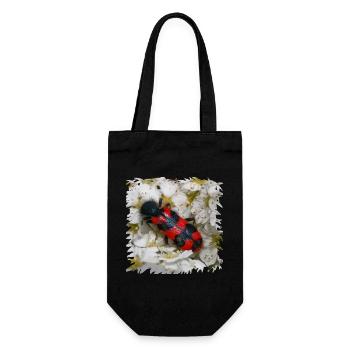 Beewolf likes bee larvae to eat - Gift Bag for Bottles - black - Front