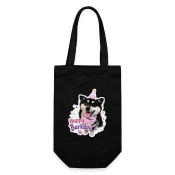 Joyeux Barkday Lapphund finlandais - Sac à bouteille - noir - Devant