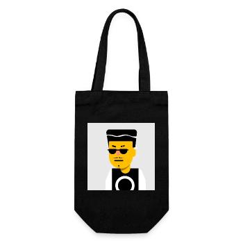 DJ tape-à-l’œil avec des lunettes de soleil noires - Sac à bouteille - noir - Devant