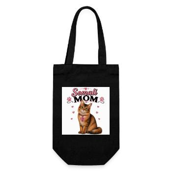 Somali Mom Cat Love - Gift Bag for Bottles - black - Front