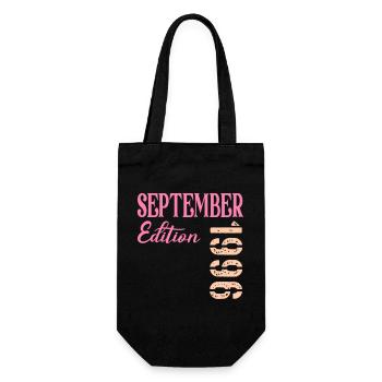 Birthday September 1996 - Gift Bag for Bottles - black - Front
