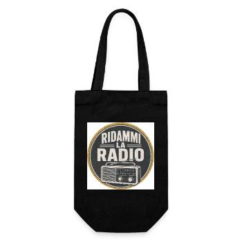 Give me back the Vintage Radio - Gift Bag for Bottles - black - Front