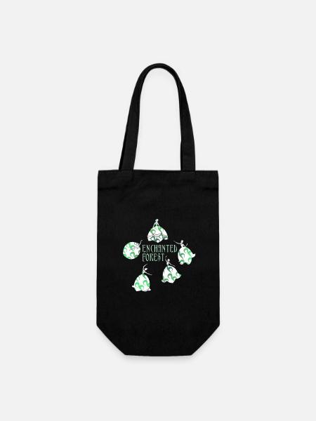 Forêt enchantée – Muguet-de-Vallée dansante - Sac à bouteille - noir