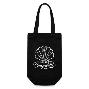 Scallop Compostela - Gift Bag for Bottles - black - Front
