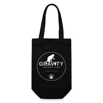 Logo d’inspection gravitationnelle - Sac à bouteille - noir - Devant