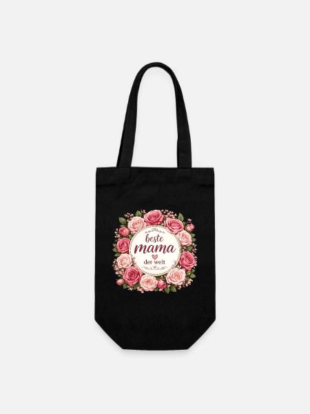 Beste Mama der Welt - Geschenkbeutel für Flaschen - Schwarz