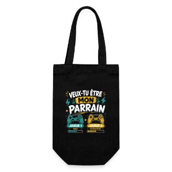 Veux-tu être mon parrain, Demande parrain gamer - Sac à bouteille - noir - Devant