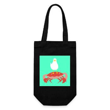 Crabby mint - Geschenkbeutel für Flaschen - Schwarz - Vorne