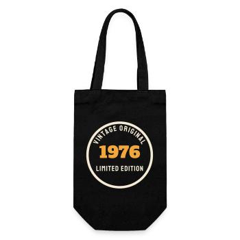 Vintage 1976 Original Limited Edition 50. Geburtst - Geschenkbeutel für Flaschen - Schwarz - Vorne