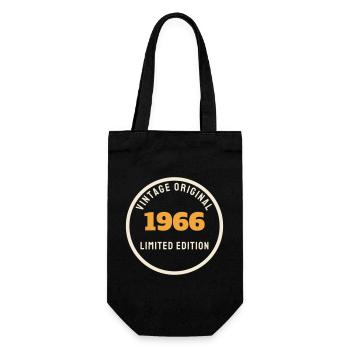 Vintage 1966 Original Limited Edition 60. Geburtst - Geschenkbeutel für Flaschen - Schwarz - Vorne