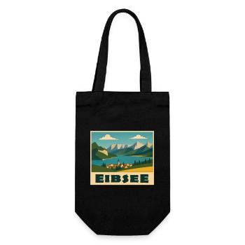 Eibsee Minimal - Gift Bag for Bottles - black - Front