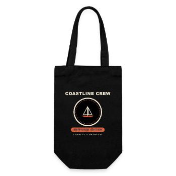 Coastline Crew - Geschenkbeutel für Flaschen - Schwarz - Vorne