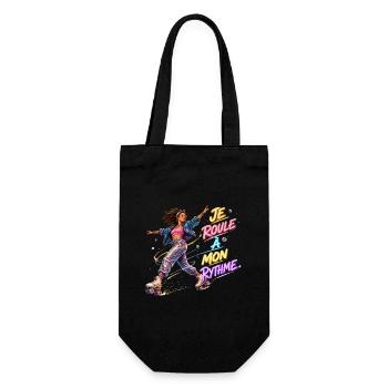 Rythme Neon en Roller - Sac à bouteille - noir - Devant