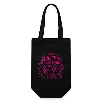 Little Miss Kindergarten - Cute Axolotl - Gift Bag for Bottles - black - Front