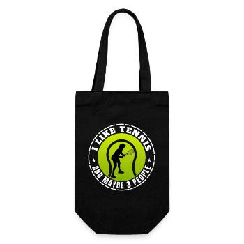 J’AIME LE TENNIS ET PEUT-ÊTRE TROIS PERSONNES - Sac à bouteille - noir - Devant