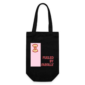 Fueled by Farfalle - Gift Bag for Bottles - black - Front