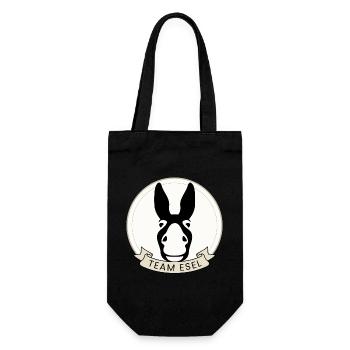 Team Donkey | Donkey Gift for Animal Lovers - Gift Bag for Bottles - black - Front