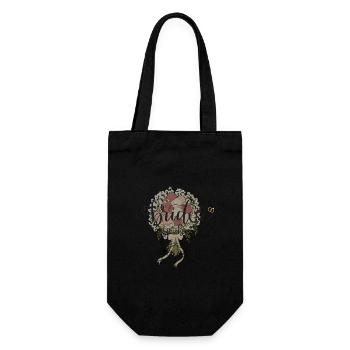 Bridal Bouquet Scripture Bouquet - Gift Bag for Bottles - black - Front