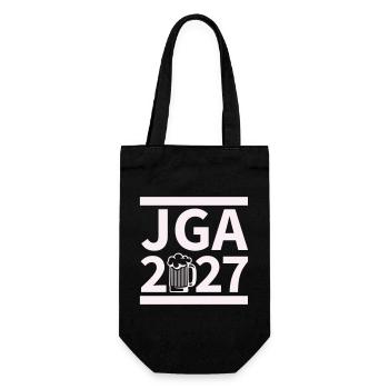 Bachelor Party 2027 Beer Celebration Design - Gift Bag for Bottles - black - Front