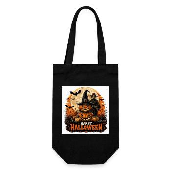Halloween Night Pumpkins - Gift Bag for Bottles - black - Front