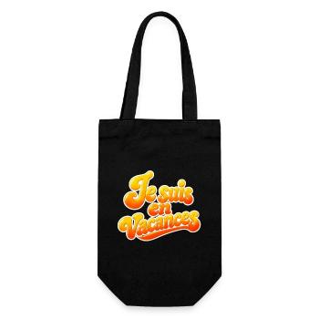 Je suis en vacances - Sac à bouteille - noir - Devant