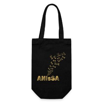 Anissa as sailing - Gift Bag for Bottles - black - Front