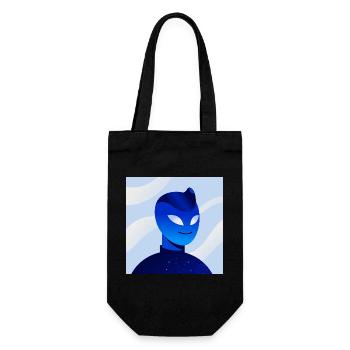 Blue Gradient Mask Avatar - Geschenkbeutel für Flaschen - Schwarz - Vorne