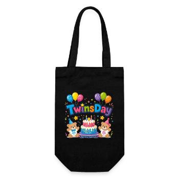 Anniversaire des Gémeaux de TwinsDay - Sac à bouteille - noir - Devant