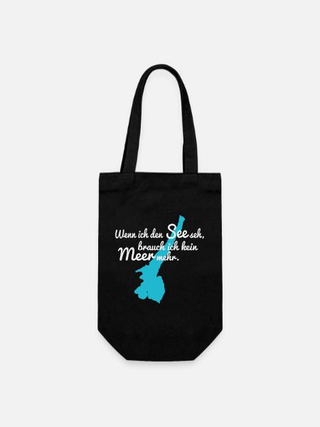Gardasee Italien - Geschenkbeutel für Flaschen - Schwarz