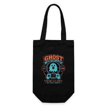 Ghost Hunting Club Est 1986 Retro-Halloween-Shirt - Geschenkbeutel für Flaschen - Schwarz - Vorne
