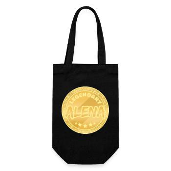 Geschenkidee Alena - Geschenkbeutel für Flaschen - Schwarz - Vorne