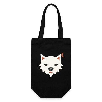 Halloween Werwolf Herren - Geschenkbeutel für Flaschen - Schwarz - Vorne