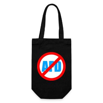 No AFD FCK AFD Protest Links Antifa - Geschenkbeutel für Flaschen - Schwarz - Vorne