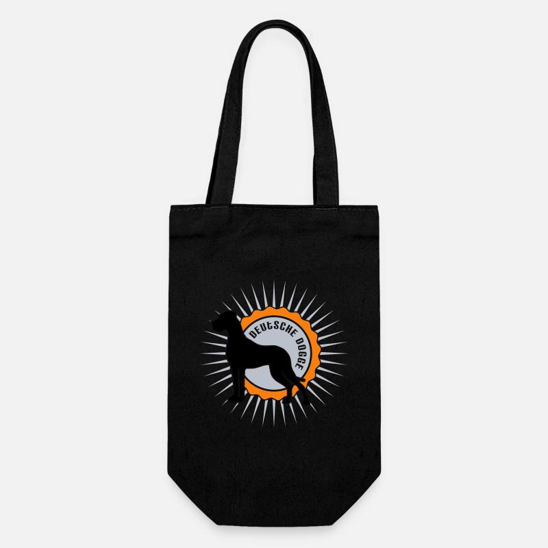 German mastiff stellar script - Gift Bag for Bottles - black