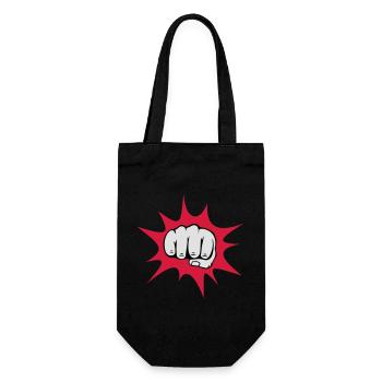 6061912 121799990 Poing - Sac à bouteille - noir - Devant