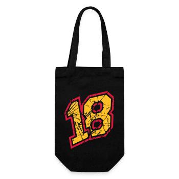 18 colorful scratches cracks party number eighteen full year - Gift Bag for Bottles - black - Front