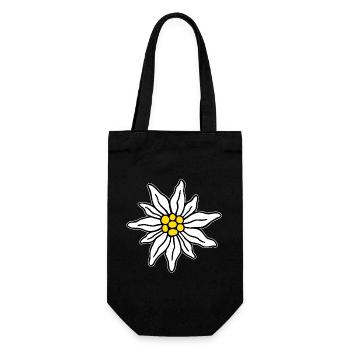 Edelweiss II - Geschenkbeutel für Flaschen - Schwarz - Vorne