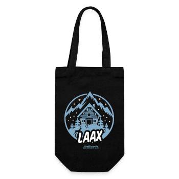 Laax ski resort Switzerland - Gift Bag for Bottles - black - Front