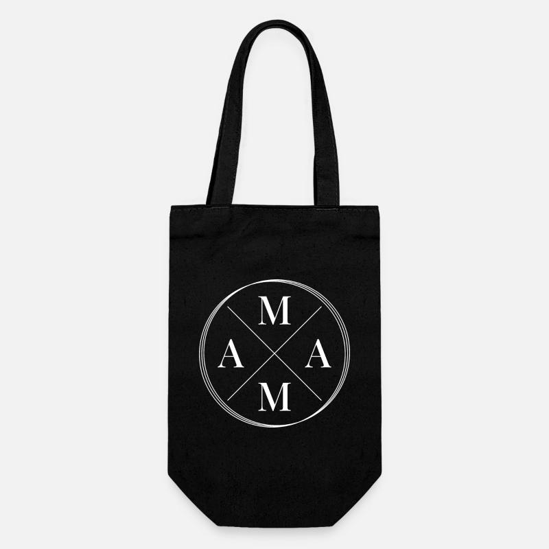 Mama Mutter Muttertag Geschenk - Geschenkbeutel für Flaschen - Schwarz