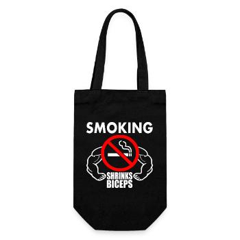 Smoking shrinks the biceps - Sac à bouteille - noir - Devant