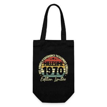 Cadeau D'anniversaire Millésime Fabriqué en 1970 - Sac à bouteille - noir - Devant