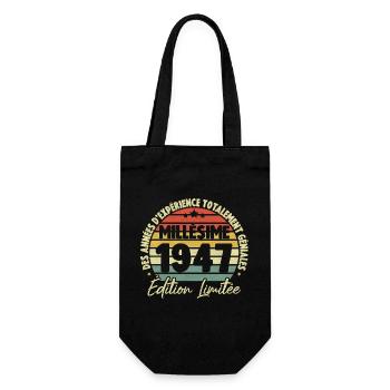Cadeau D'anniversaire Millésime Fabriqué en 1947 - Sac à bouteille - noir - Devant