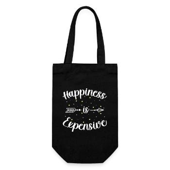 Happy Happiness Life Energy - Gift Bag for Bottles - black - Front