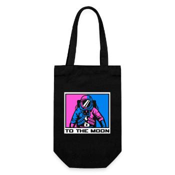 Space Logo Voyager - Gift Bag for Bottles - black - Front