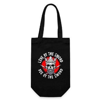 Warrior Samurai Geek Fencing - Gift Bag for Bottles - black - Front