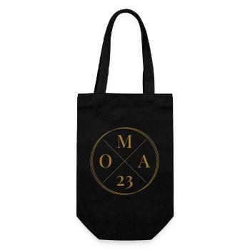 Oma 2023 - Geschenkbeutel für Flaschen - Schwarz - Vorne